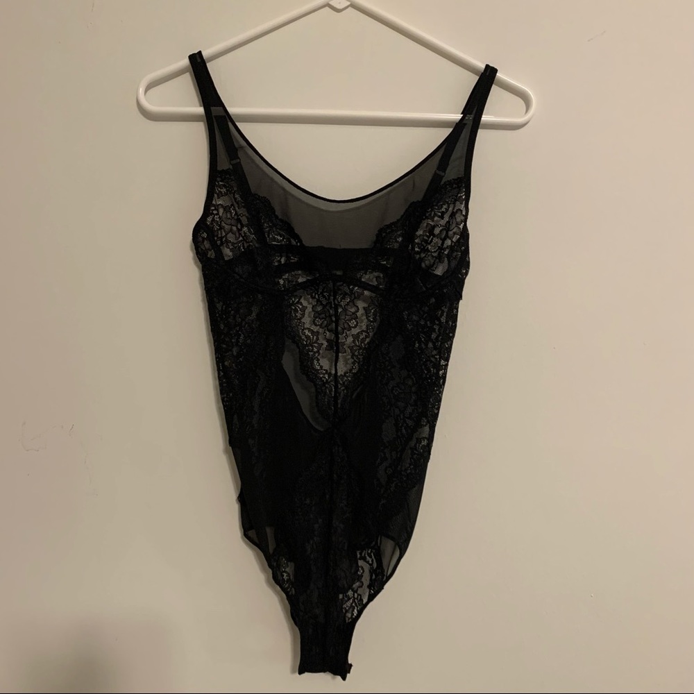 Vintage Lace Black Bodysuit